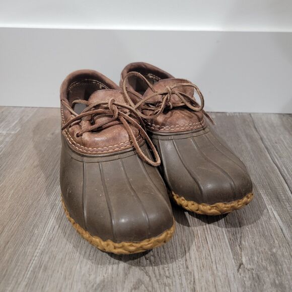 Bean Boots Mens Size 8 Low Top Duck Rubber Outdoor Maine Gumshoe - Picture 4 of 8